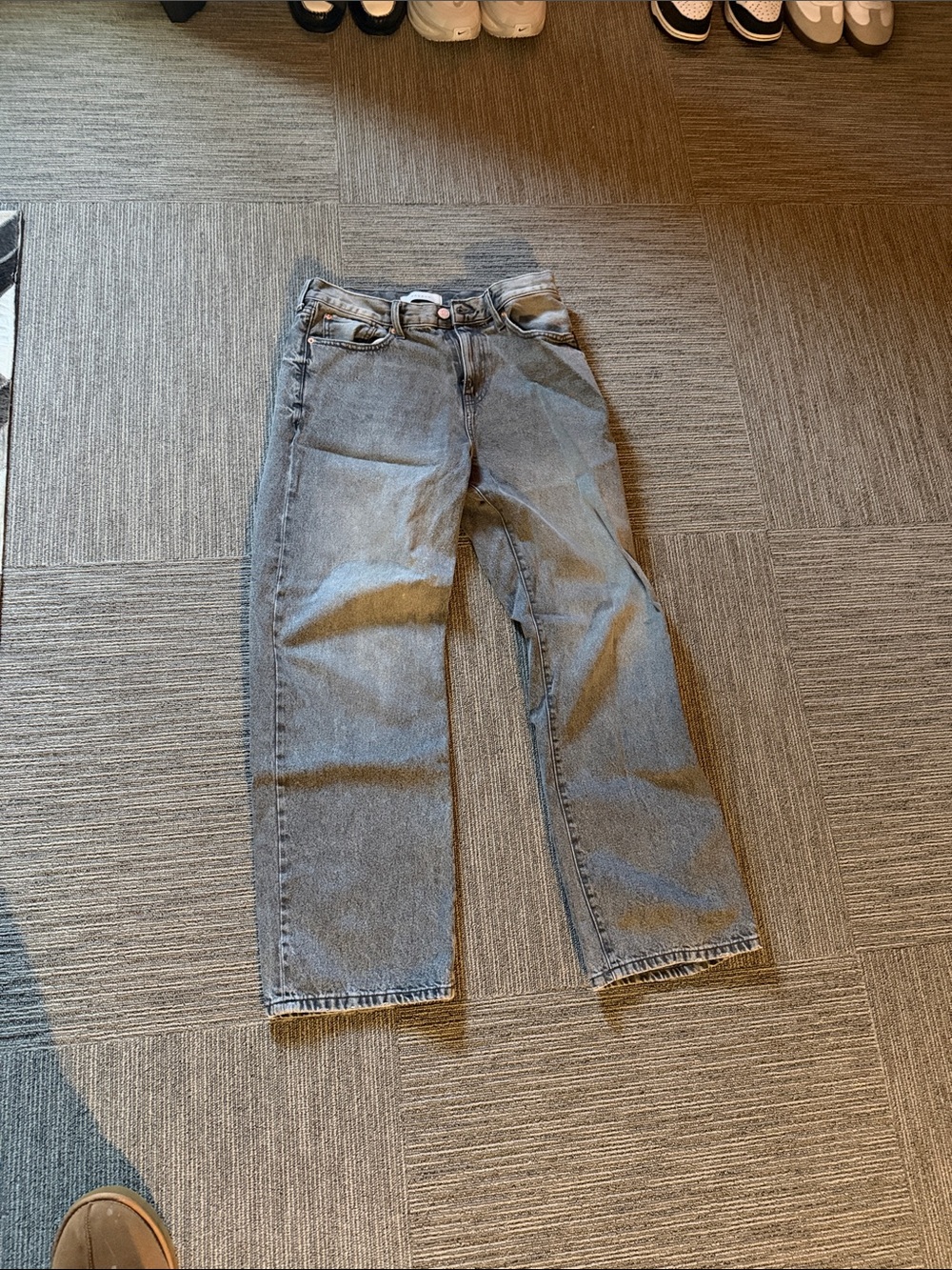 PacSun Men's Straight Leg Jeans - Light Gray Wash